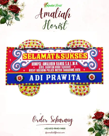 Papan Bunga Ucapan Selamat Palas Aji